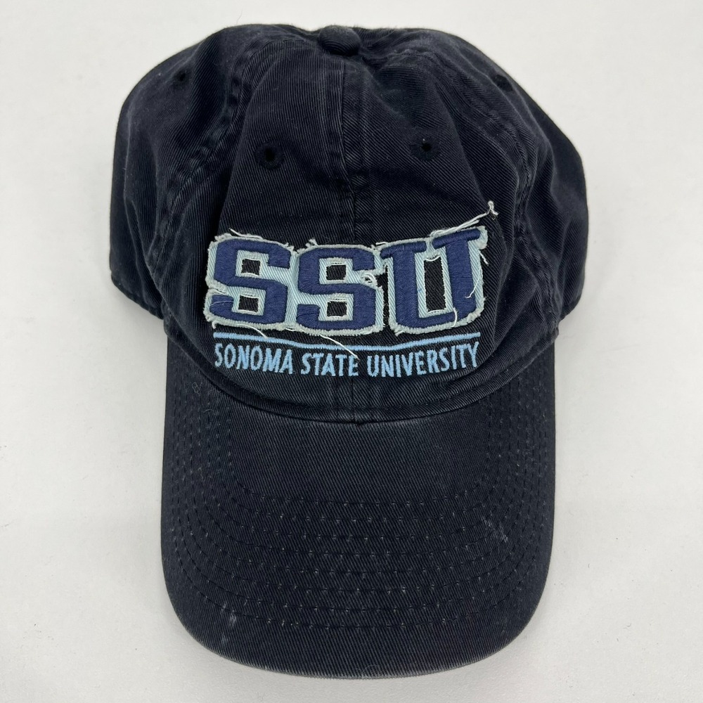 Legacy Athletics SSU Sonoma State University Navy Blue Distressed Baseball Cap